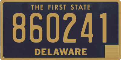 DE license plate 860241