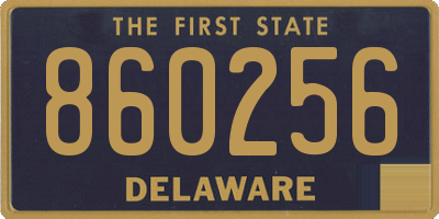 DE license plate 860256