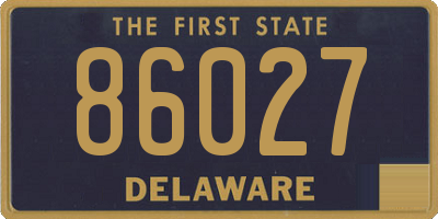 DE license plate 86027