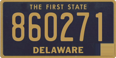DE license plate 860271