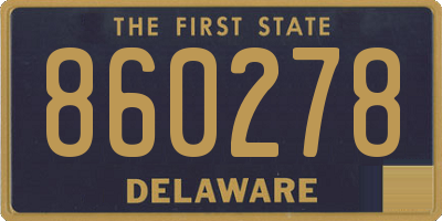 DE license plate 860278