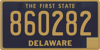 DE license plate 860282