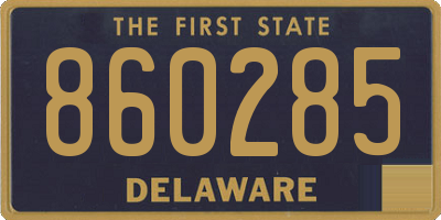 DE license plate 860285