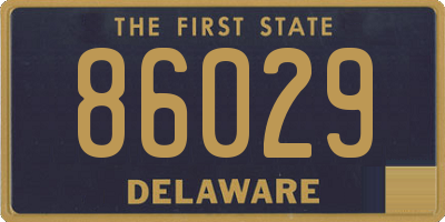 DE license plate 86029
