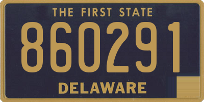 DE license plate 860291
