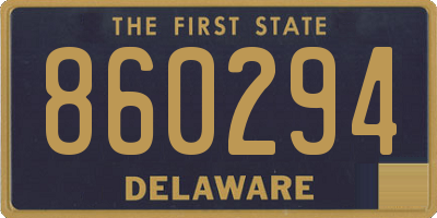 DE license plate 860294
