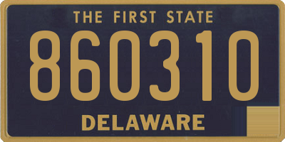 DE license plate 860310