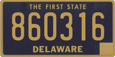 DE license plate 860316