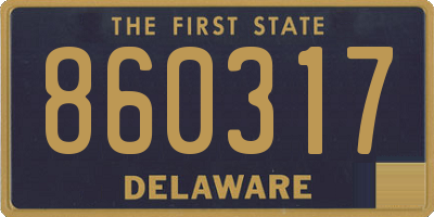 DE license plate 860317