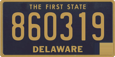 DE license plate 860319