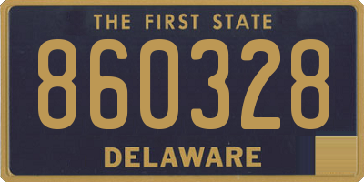 DE license plate 860328