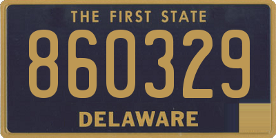 DE license plate 860329