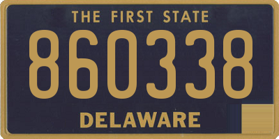 DE license plate 860338