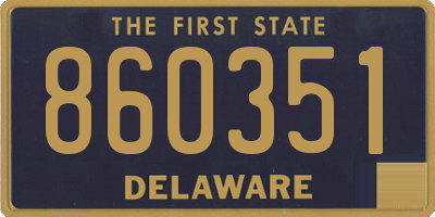DE license plate 860351