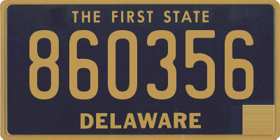 DE license plate 860356
