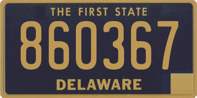 DE license plate 860367