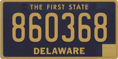 DE license plate 860368