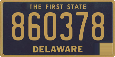 DE license plate 860378
