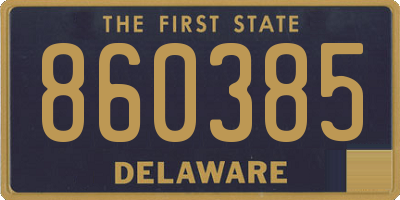 DE license plate 860385