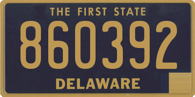 DE license plate 860392