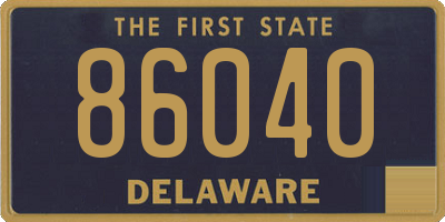 DE license plate 86040