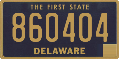 DE license plate 860404
