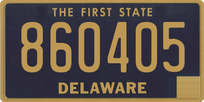 DE license plate 860405