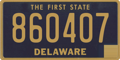 DE license plate 860407