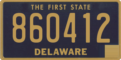 DE license plate 860412