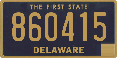 DE license plate 860415