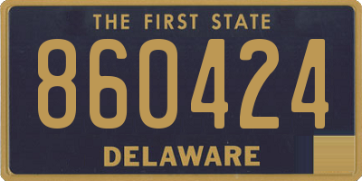 DE license plate 860424