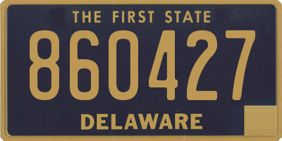 DE license plate 860427