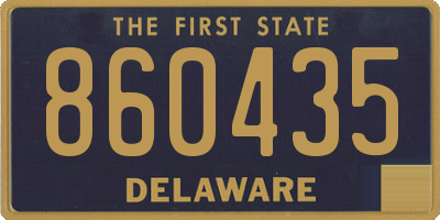 DE license plate 860435