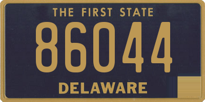 DE license plate 86044