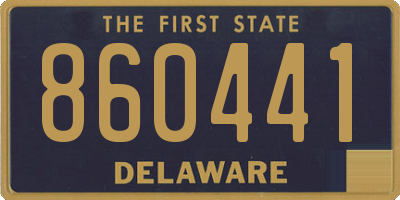 DE license plate 860441