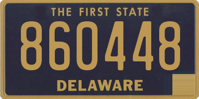 DE license plate 860448