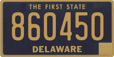 DE license plate 860450