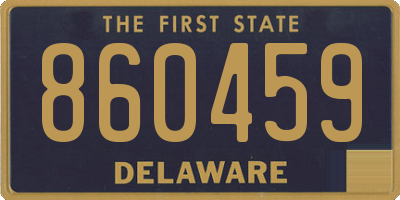 DE license plate 860459