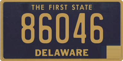 DE license plate 86046