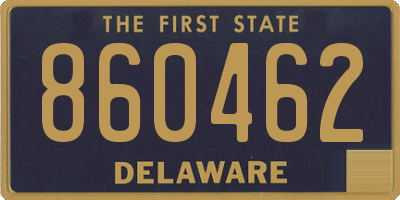 DE license plate 860462