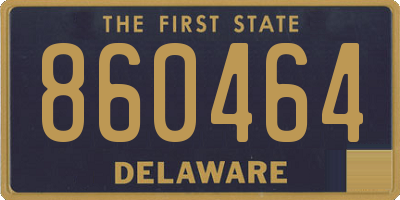 DE license plate 860464