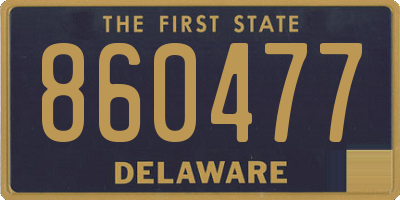 DE license plate 860477