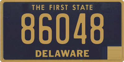 DE license plate 86048