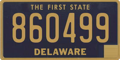 DE license plate 860499