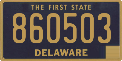 DE license plate 860503