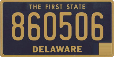 DE license plate 860506