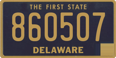 DE license plate 860507