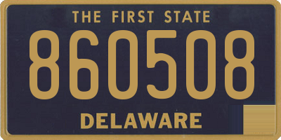 DE license plate 860508