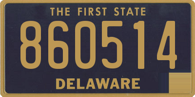 DE license plate 860514