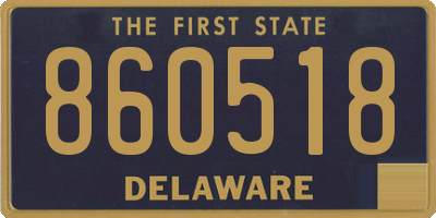 DE license plate 860518